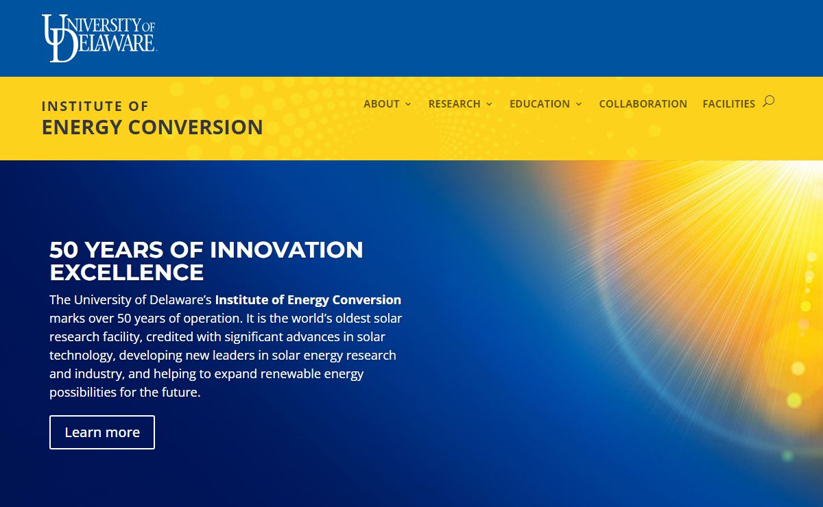 University of Delaware's Institute of Energy Conversion (IEC)
