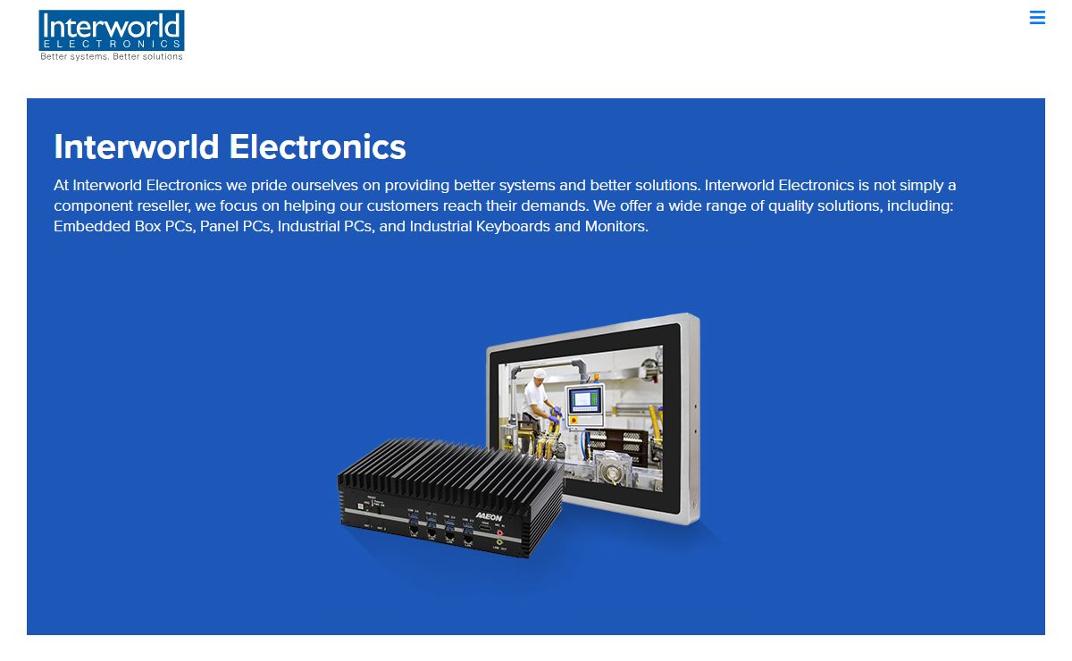 Welcome to Interworld Electronics - Better Systems. Better Solutions