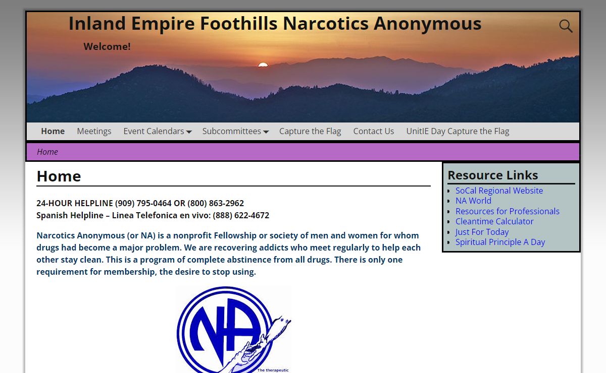 Inland Empire Foothills Narcotics Anonymous – Welcome!