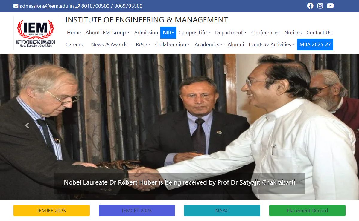 Top Engineering College in Kolkata, West Bengal - IEM