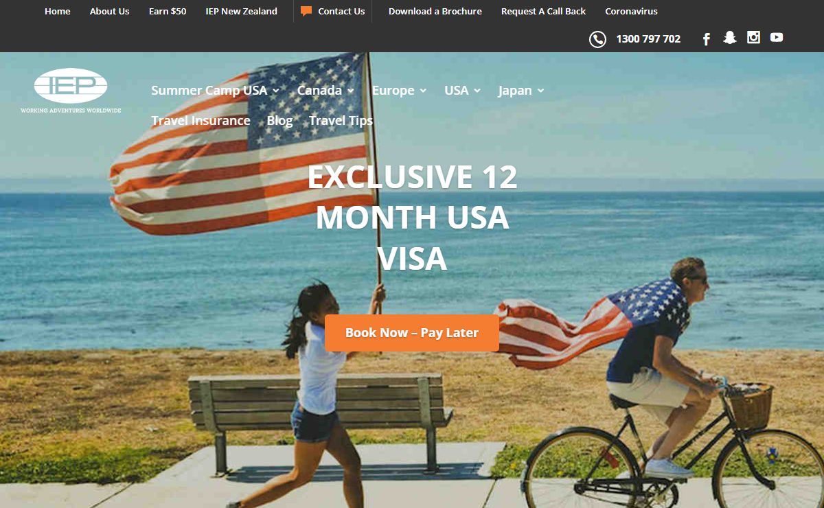 IEP AU - Travel the world on a Working Holiday - UK, USA, Canada, Japan