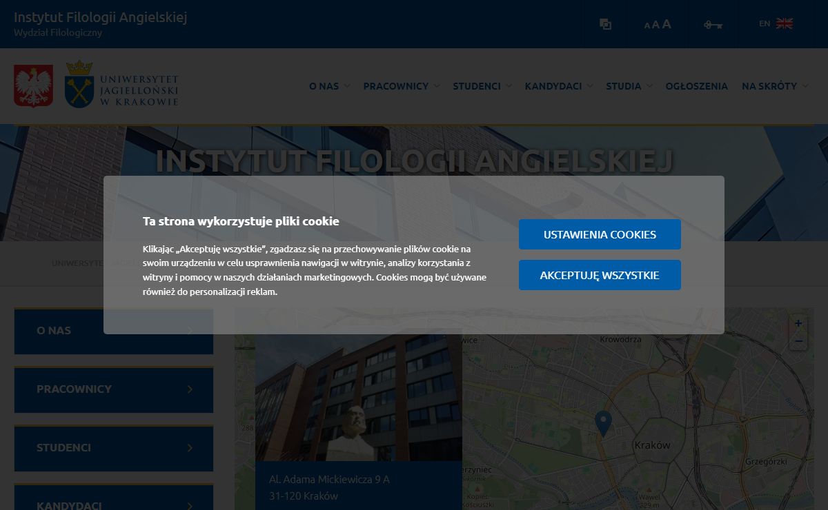 Instytut Filologii Angielskiej - Wydział Filologiczny