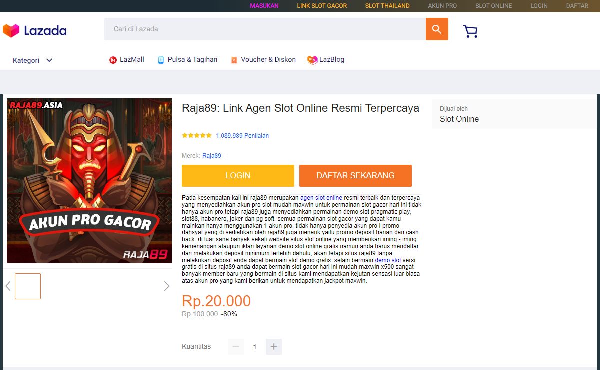 Raja89: Link Agen Slot Online Resmi Terpercaya