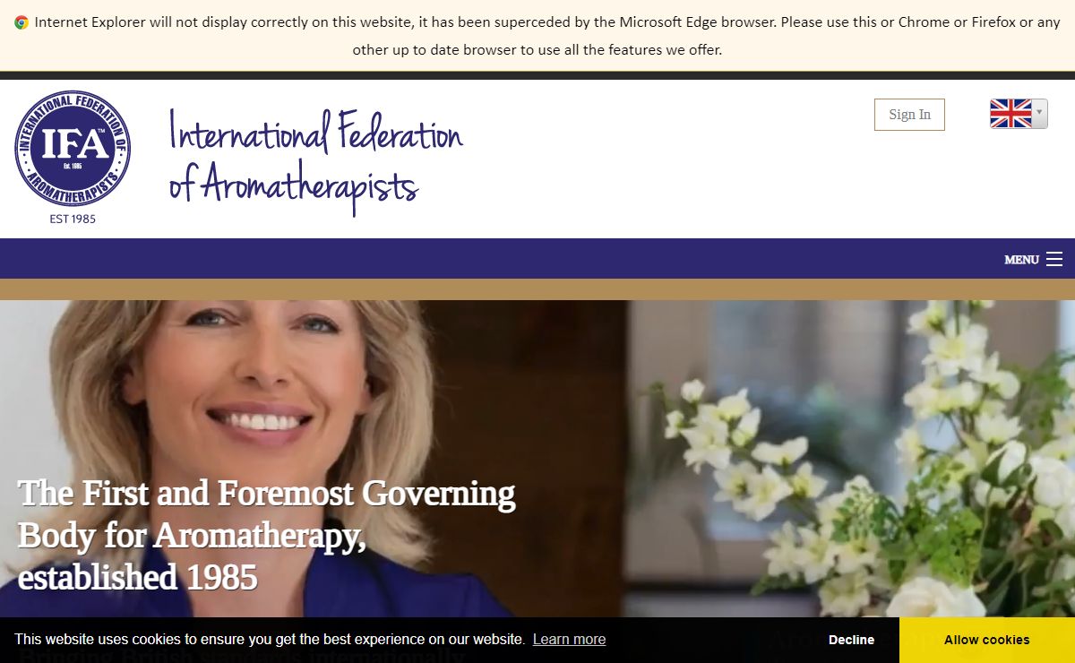Aromatherapy Governing Body Aromatherapy Representative Body Scientific Empirical Information Training Support