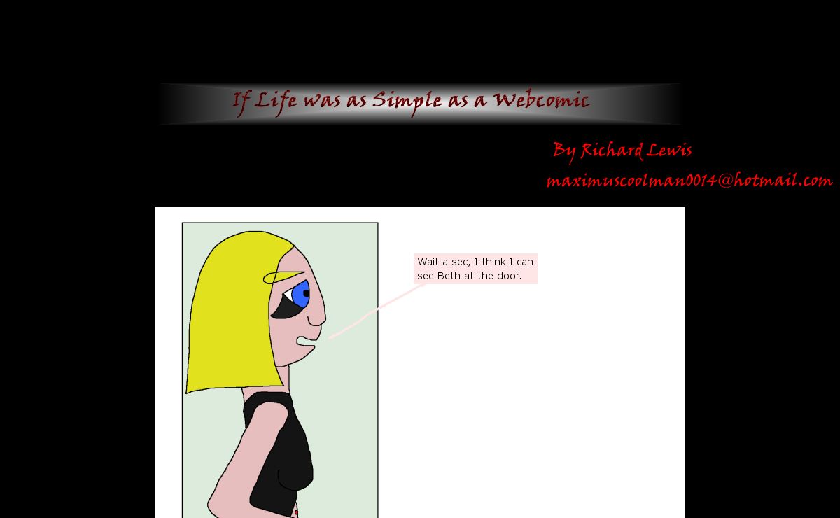 If Life Was As Simple As A Webcomic - Monday , March 21 , 2005