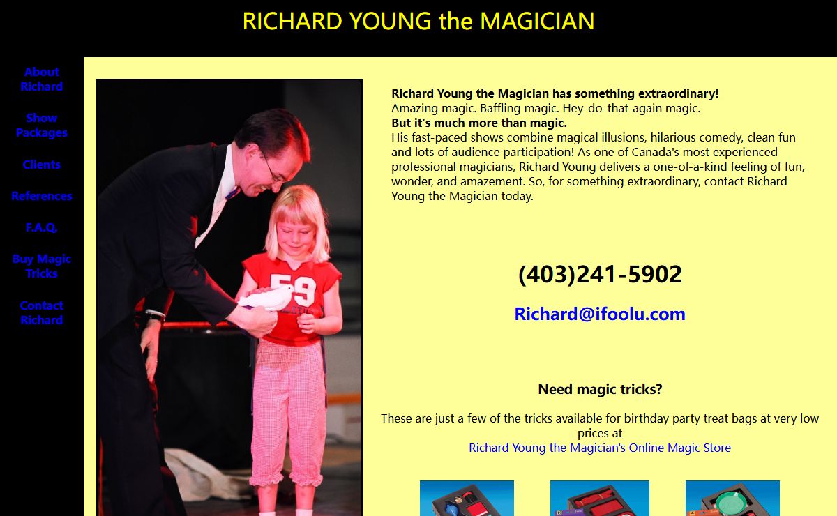 RICHARD YOUNG the MAGICIAN