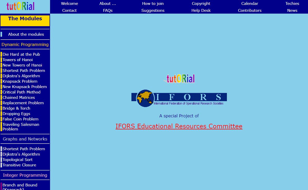 Welcome to IFORS