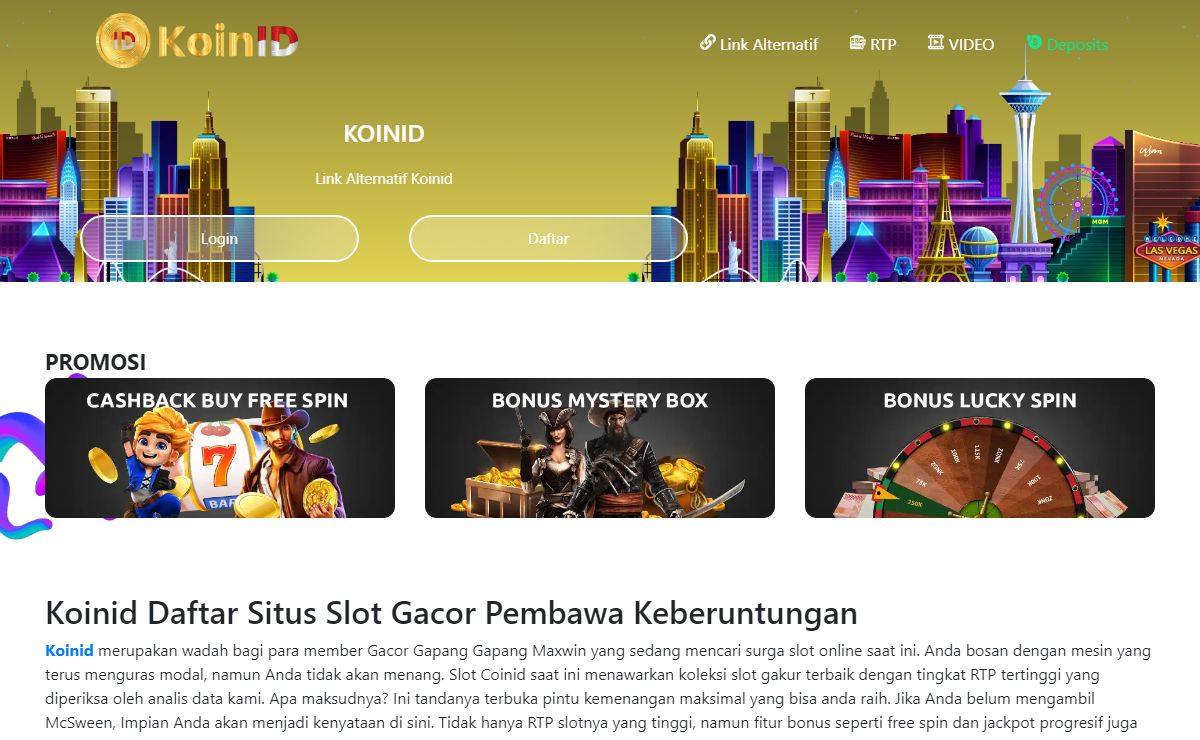 Koinid >> Situs Slot Online Pembawa Hoki Besar Hari Ini