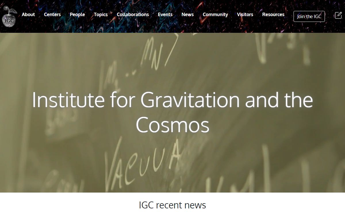 Institute for Gravitation and the Cosmos