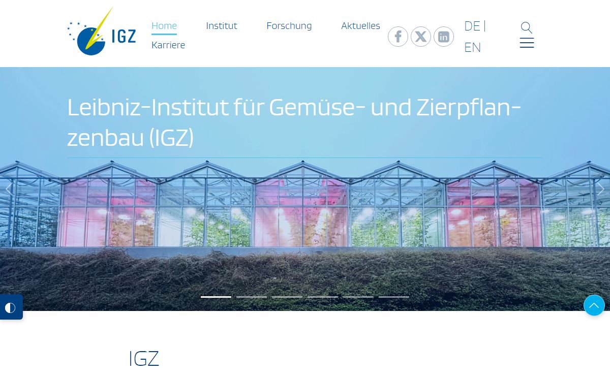 Home :: IGZ - Leibniz-Institut für Gemüse- und Zierpflanzenbau