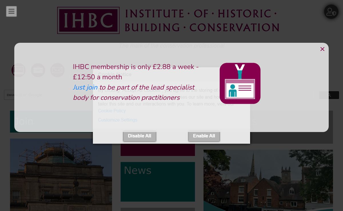 Welcome to the Institute of Historic Building Conservation (IHBC)