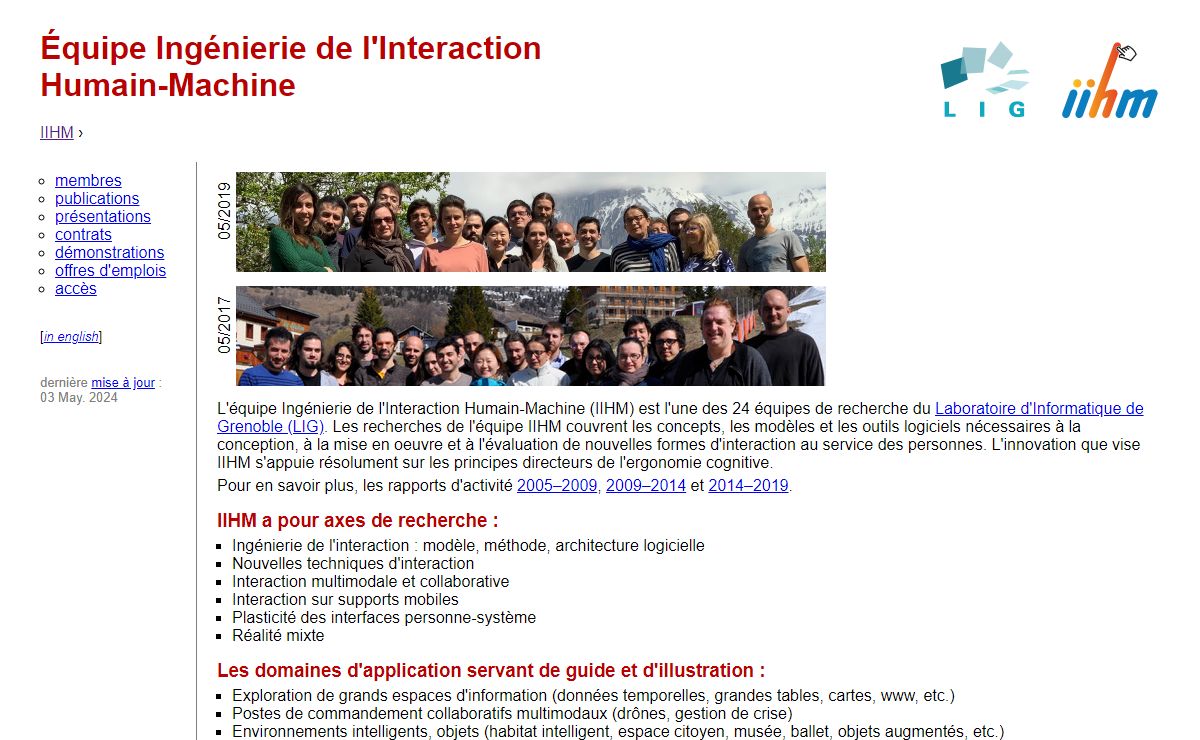 Équipe Ingénierie de l'Interaction Humain-Machine