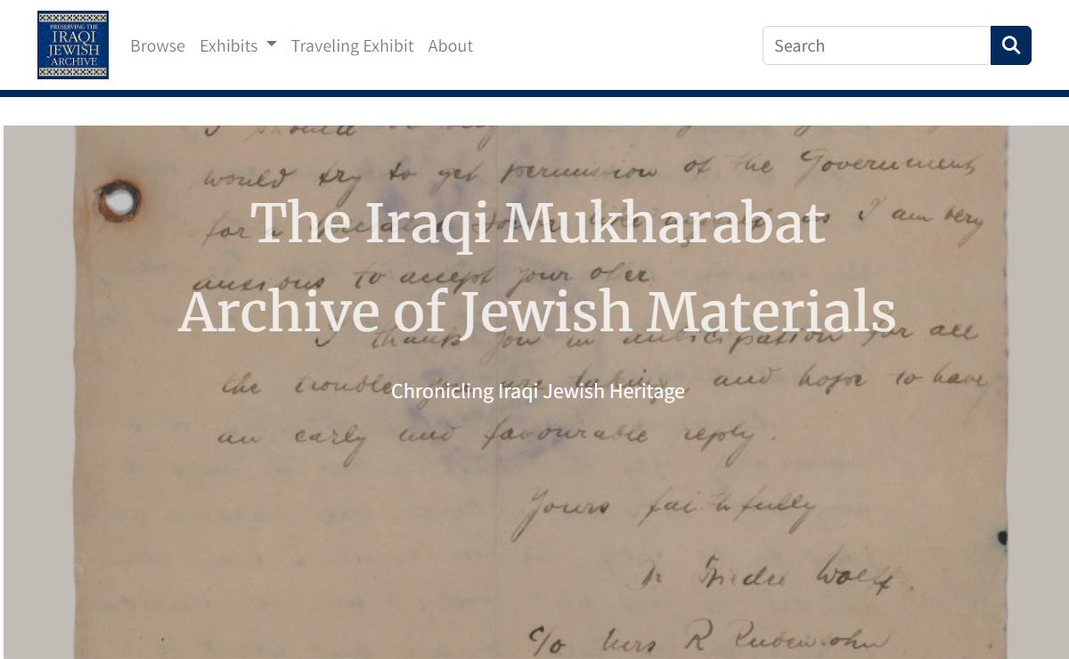 Home · Iraqi Jewish Archive