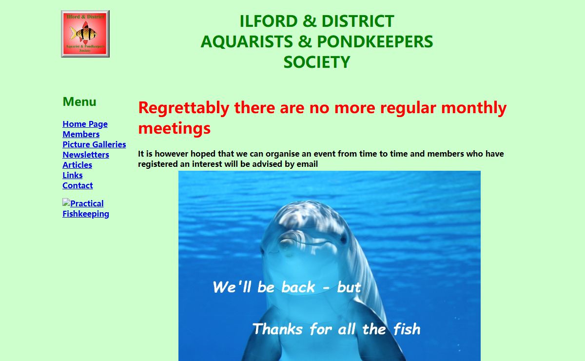 Ilford Aquarists & Pondkeepers Society