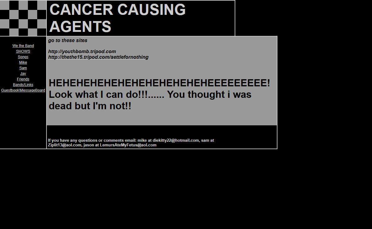 CANCER CAUSING AGENTS