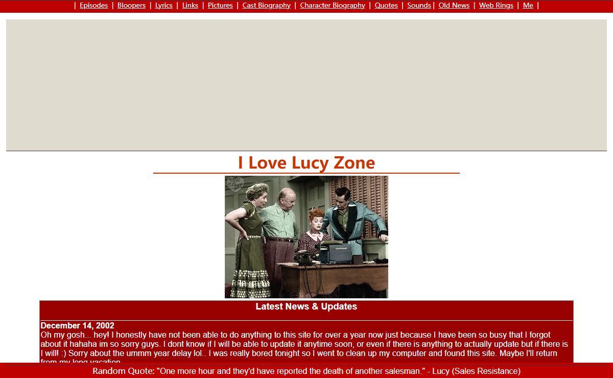 I Love Lucy Zone