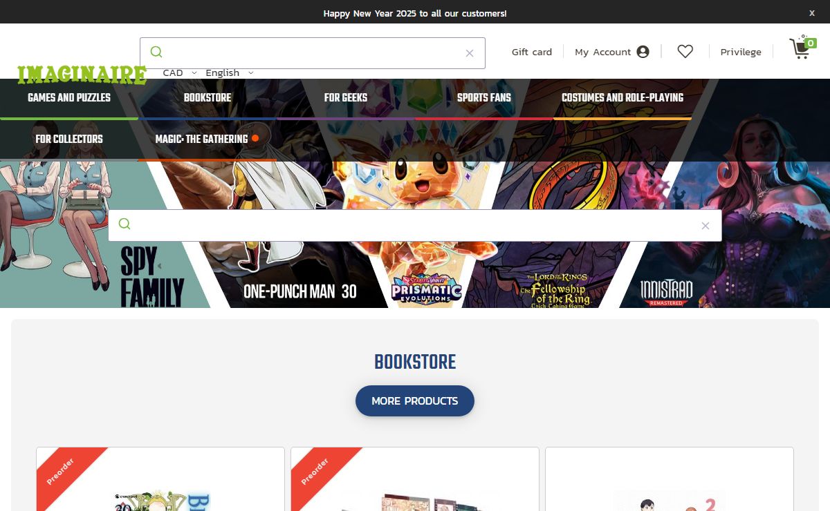 Royal canadian mint, Pokemon & Magic the Gathering cards, DC / Marvel comics, board games and more...