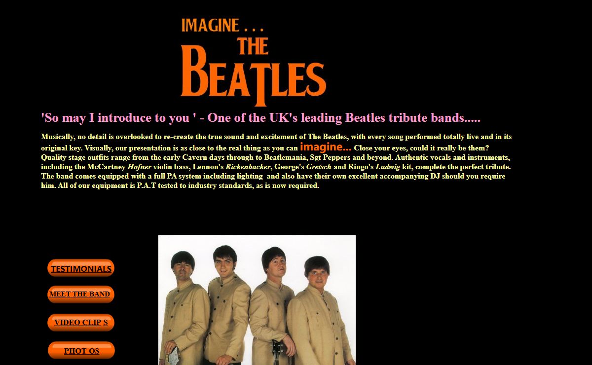 Beatles Tribute Bands - Beatles Tribute Band - imagine... The Beatles.homepage