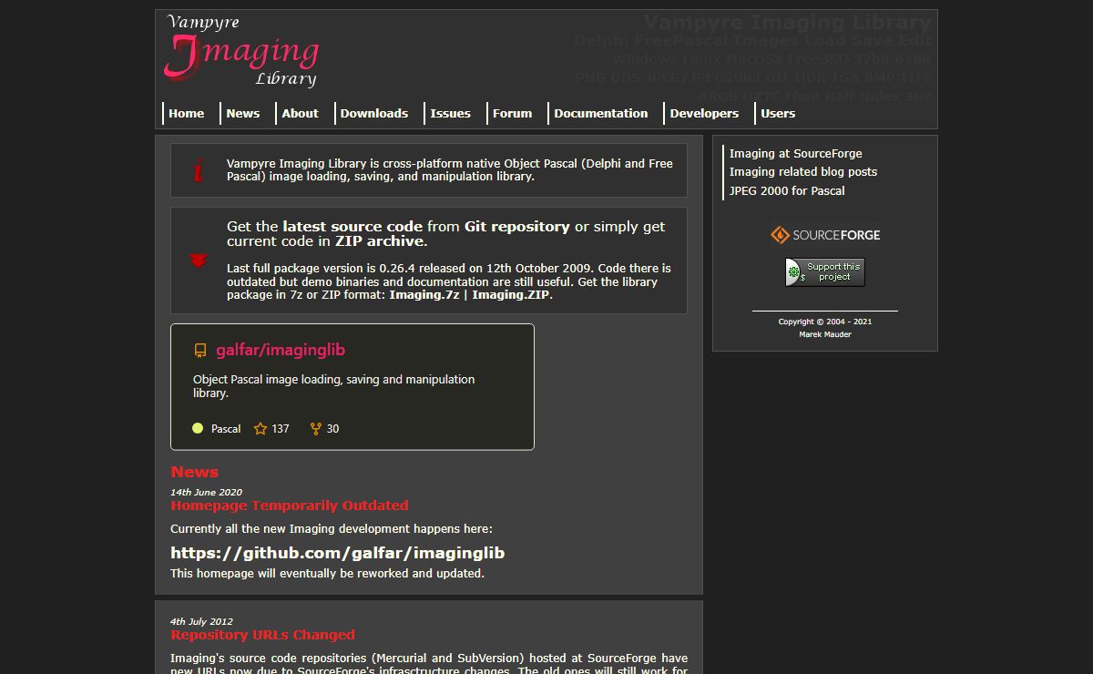 Vampyre Imaging Library Homepage