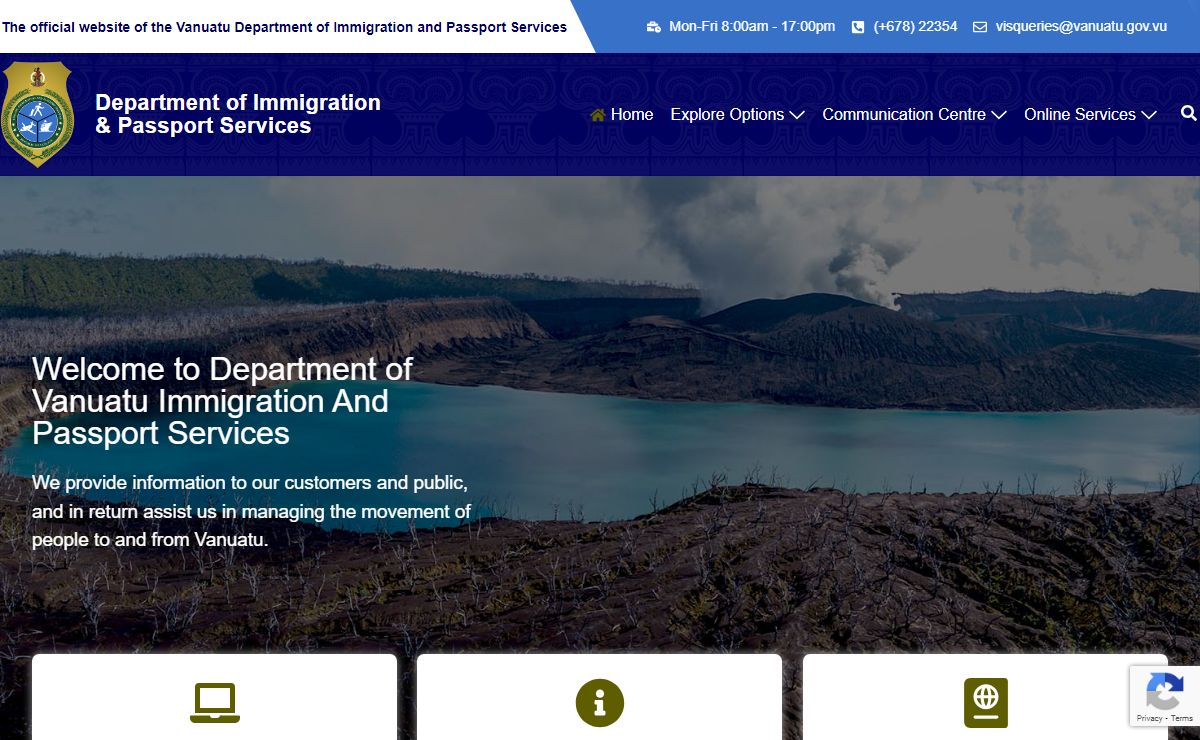 Department of Immigration and Passport Services – Vanuatu Government