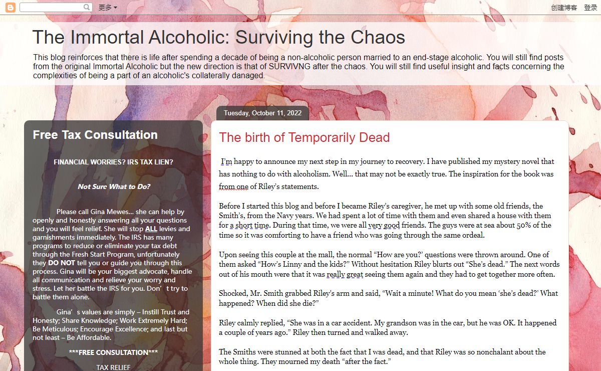 The Immortal Alcoholic: Surviving the Chaos