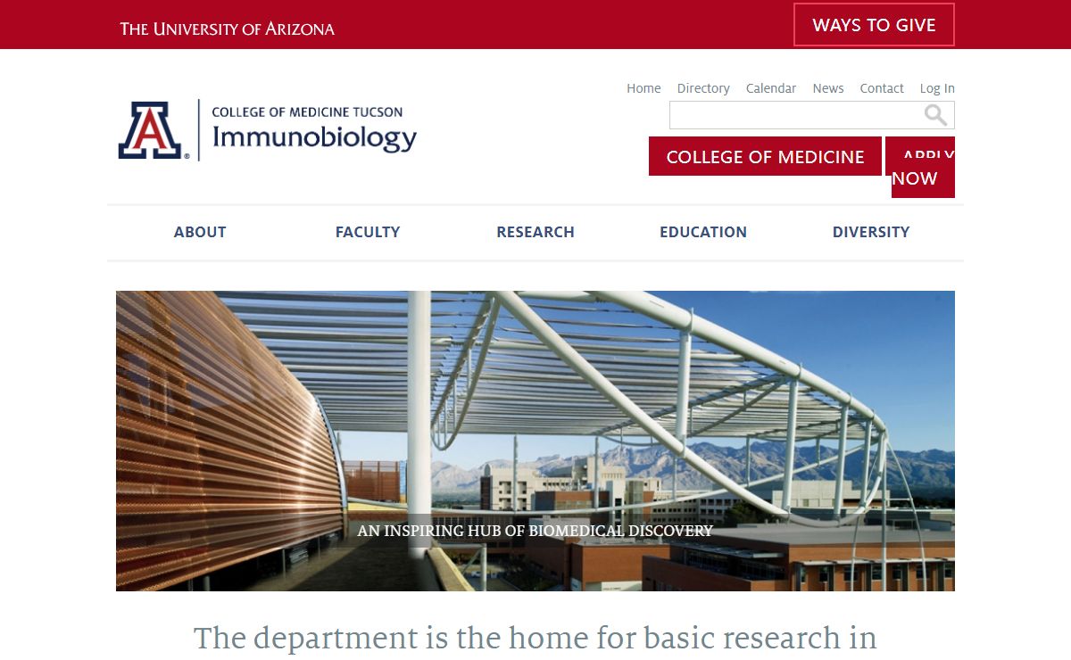 Home Page | the Department of Immunobiology