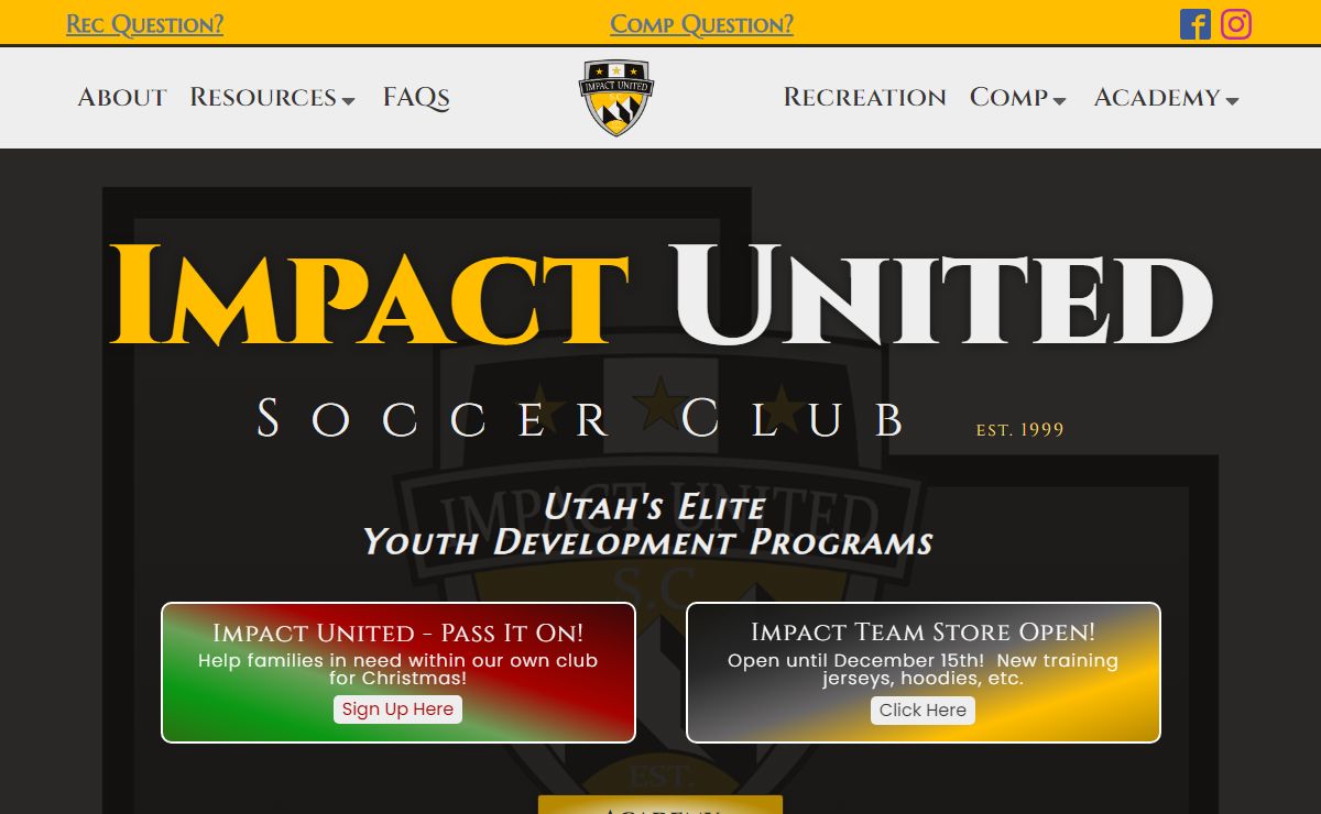 Impact United Soccer Club | Utah's Best Youth Soccer Programs
