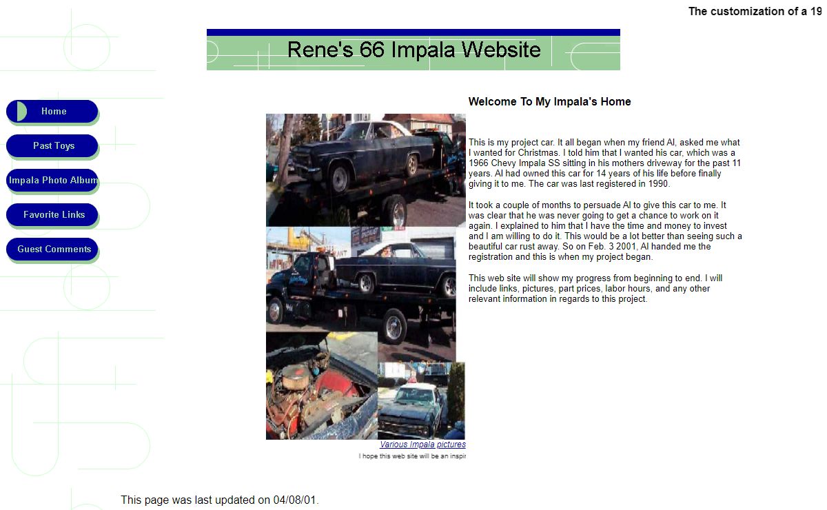 Rene's 1966 Impala Super Sport Home Page
