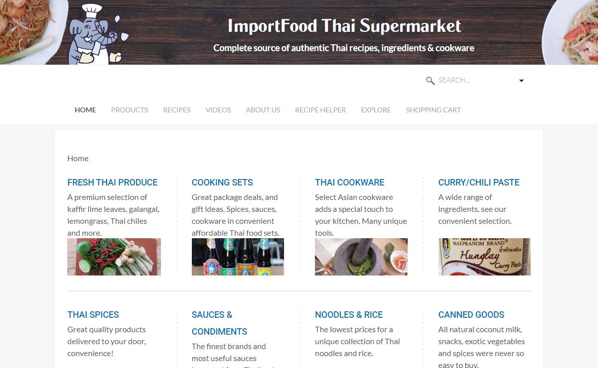 Thai Food, Groceries, Cookware and Recipes