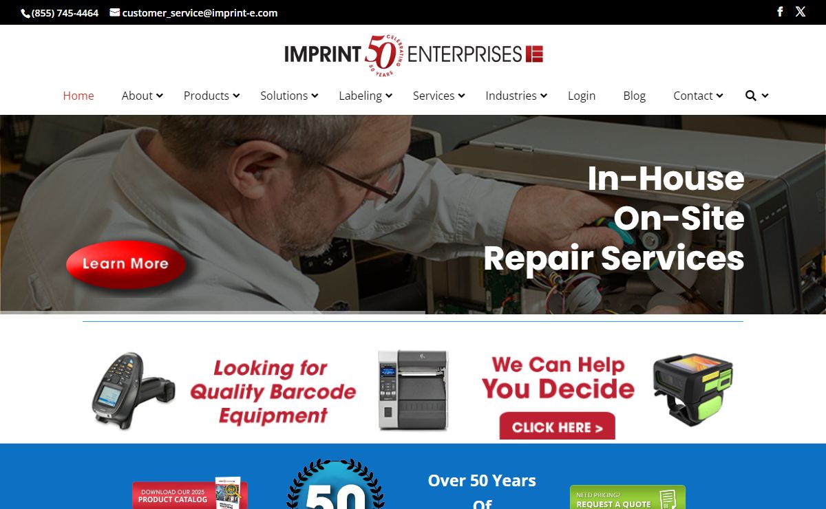 Your All Things Barcode Expert Partner - Imprint Enterprises - Since 1975