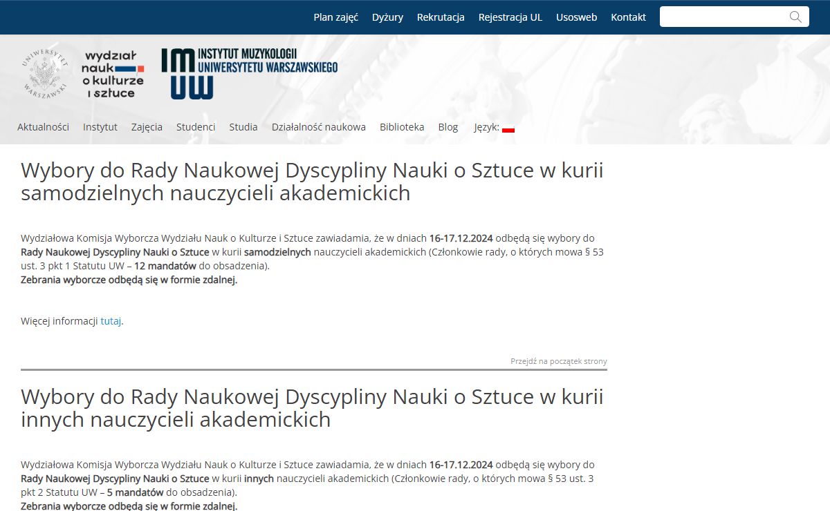 Instytut Muzykologii UW