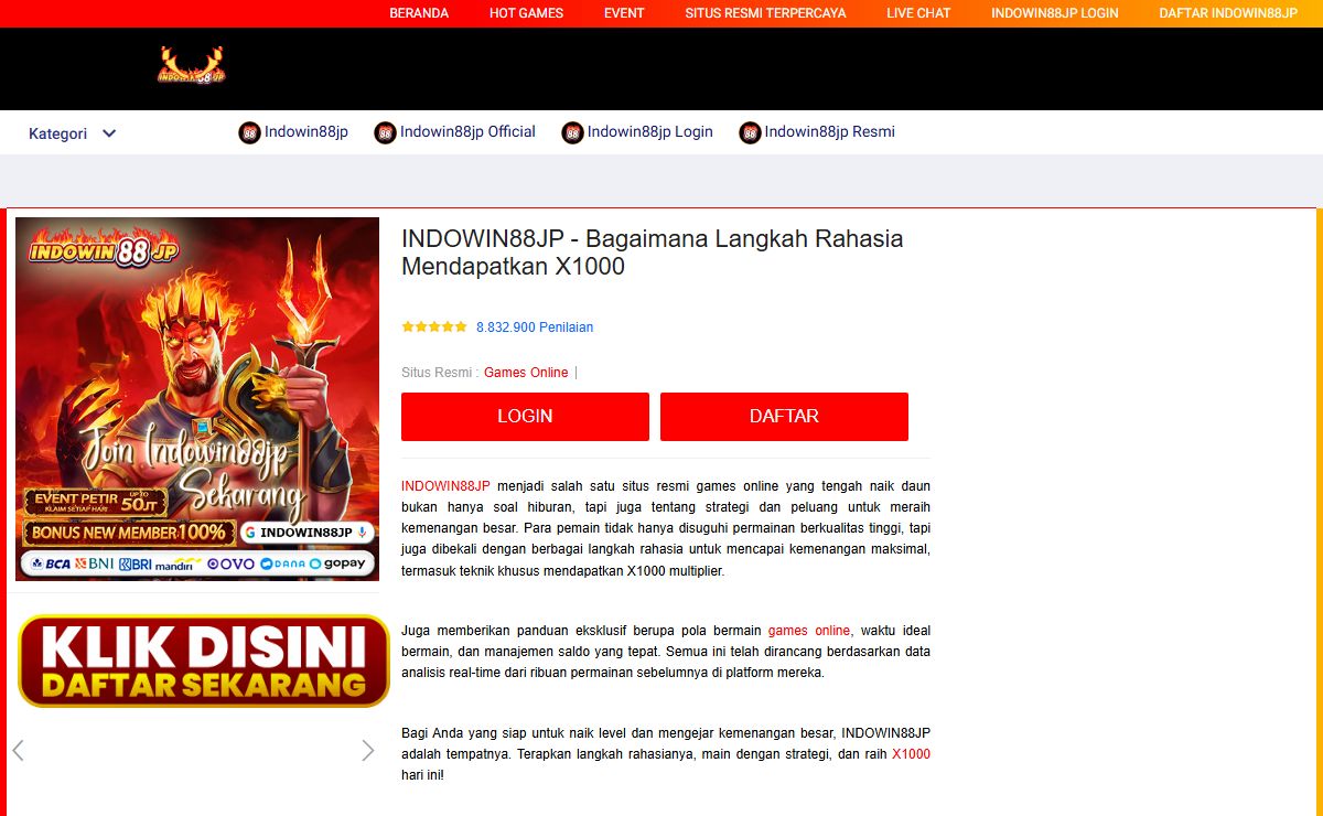 INDOWIN88JP - Bagaimana Langkah Rahasia Mendapatkan X1000