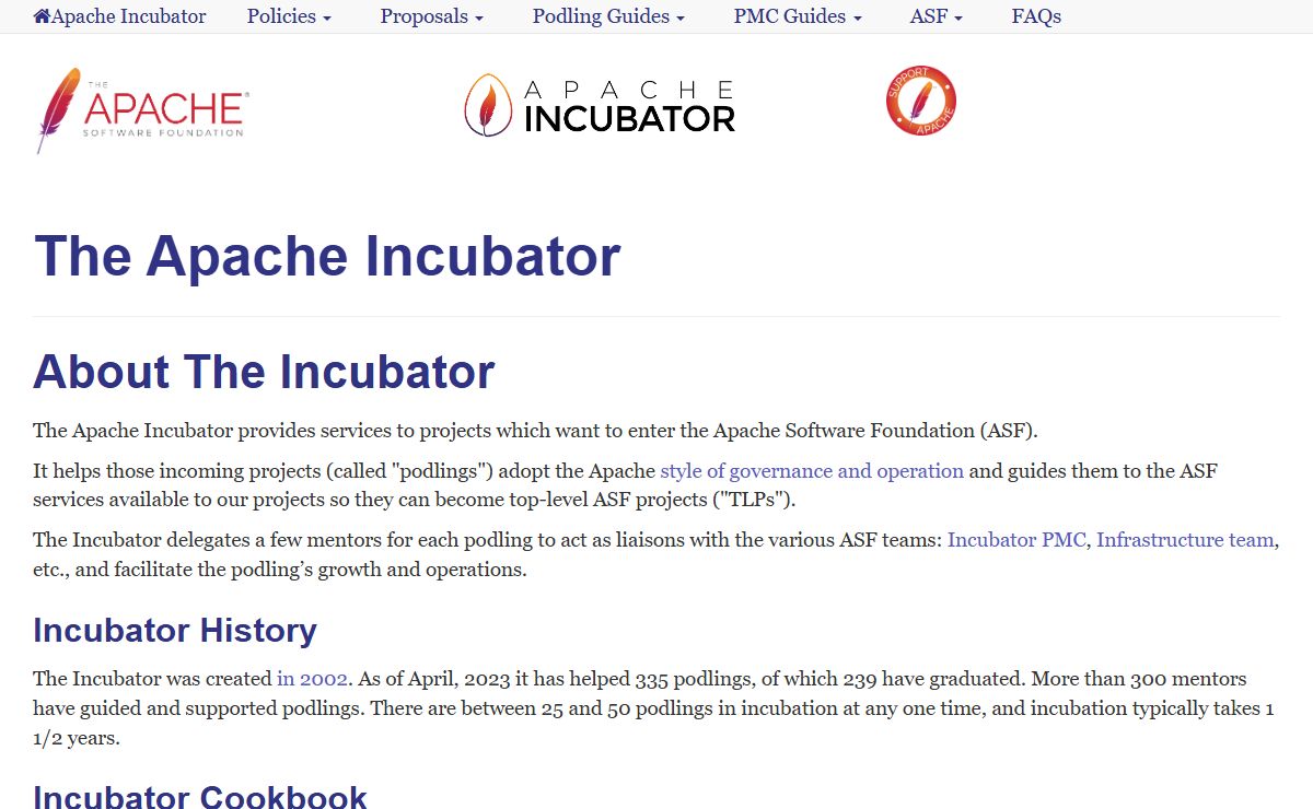 The Apache Incubator