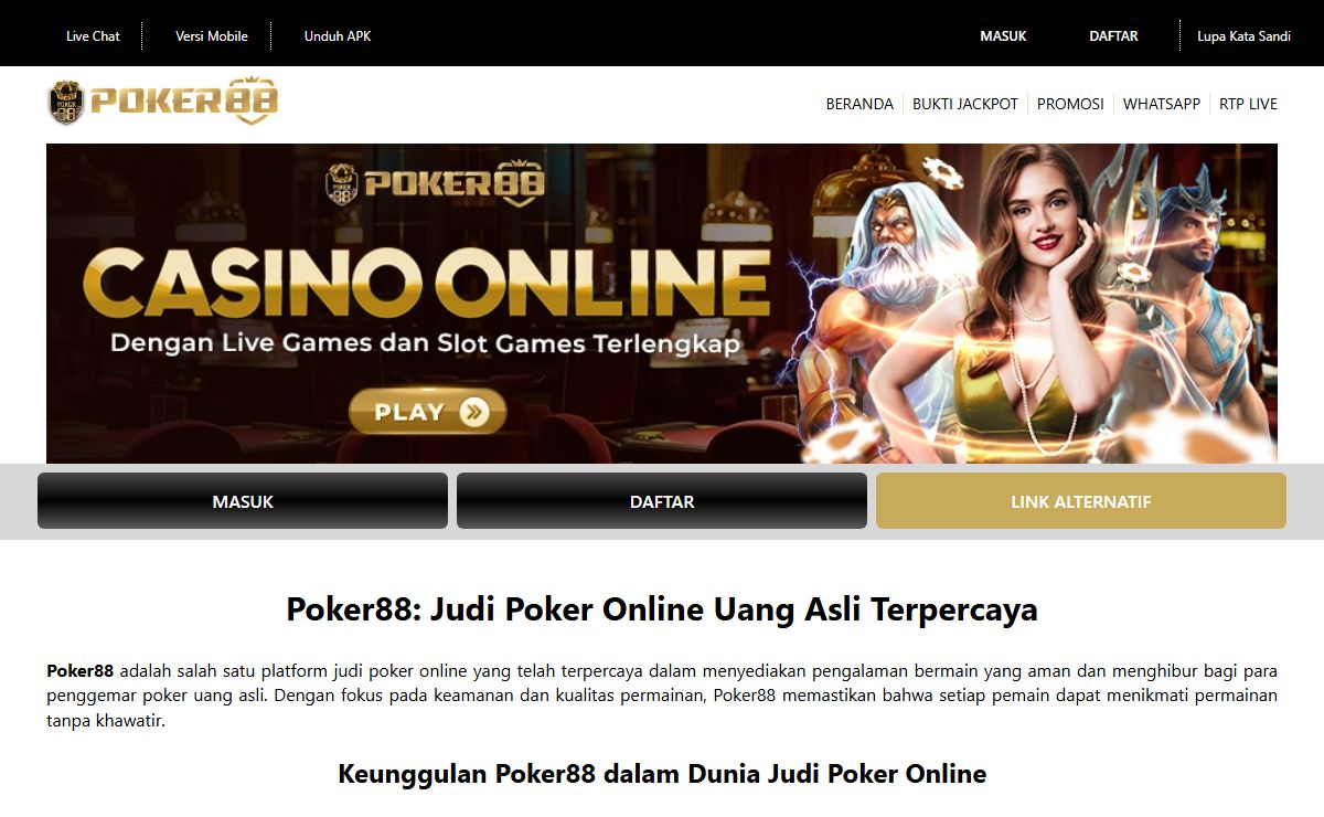 Poker88 - Agen Poker Online Resmi Amanah Login Poker88 Asia