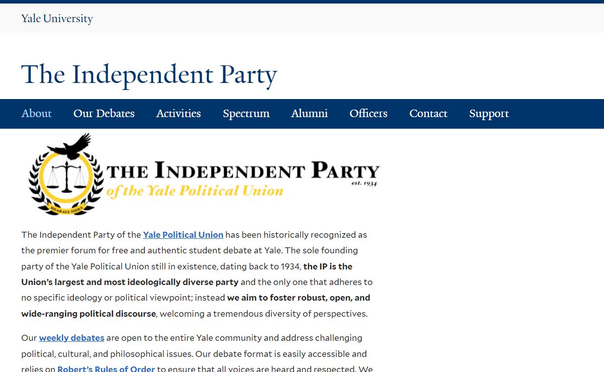 Welcome | The Independent Party