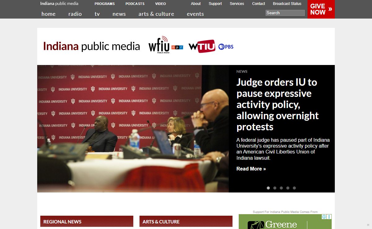 Indiana Public Media | News, Music, Arts and Community Events from WFIU and WTIU