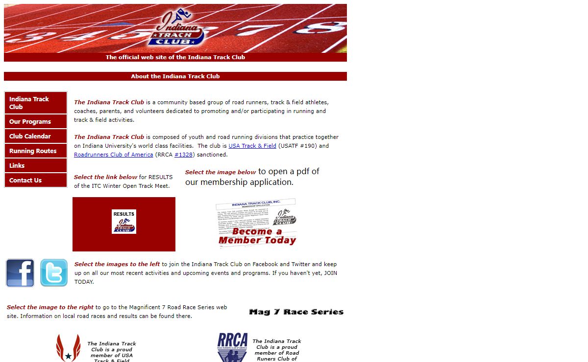 Official Site of the Indiana Track Club
