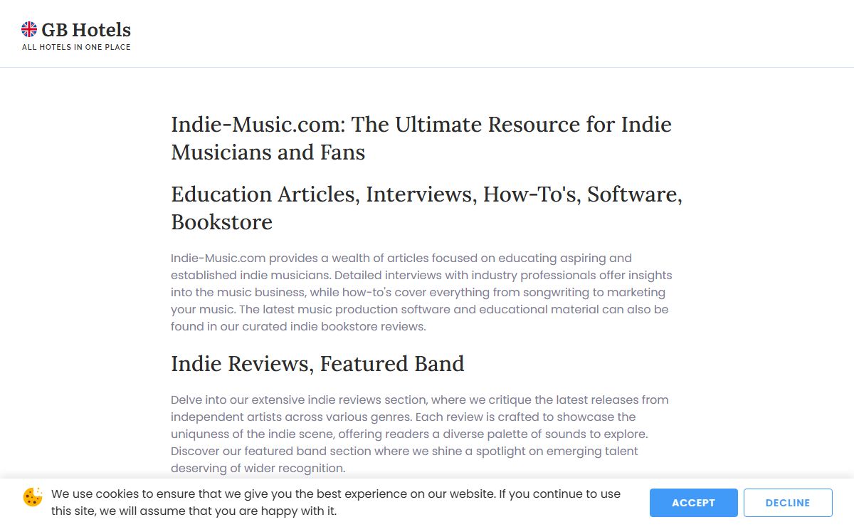 Indie-Music.com: The Ultimate Resource for Indie Musicians and Fans