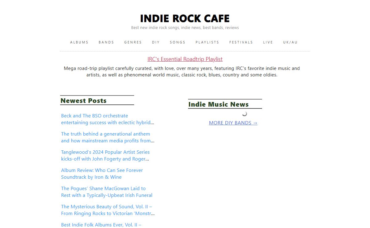 INDIE ROCK CAFE – Best new indie rock songs, indie news, best bands, reviews
