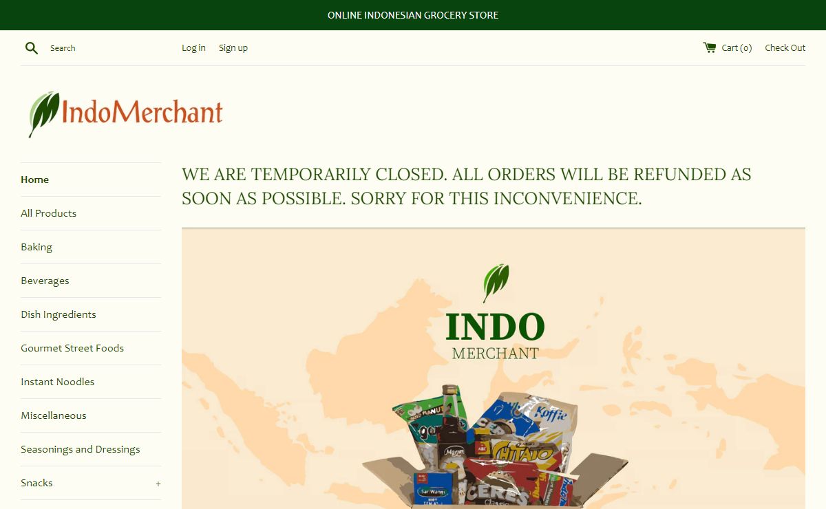 Indonesian Food and Grocery Store | IndoMerchant