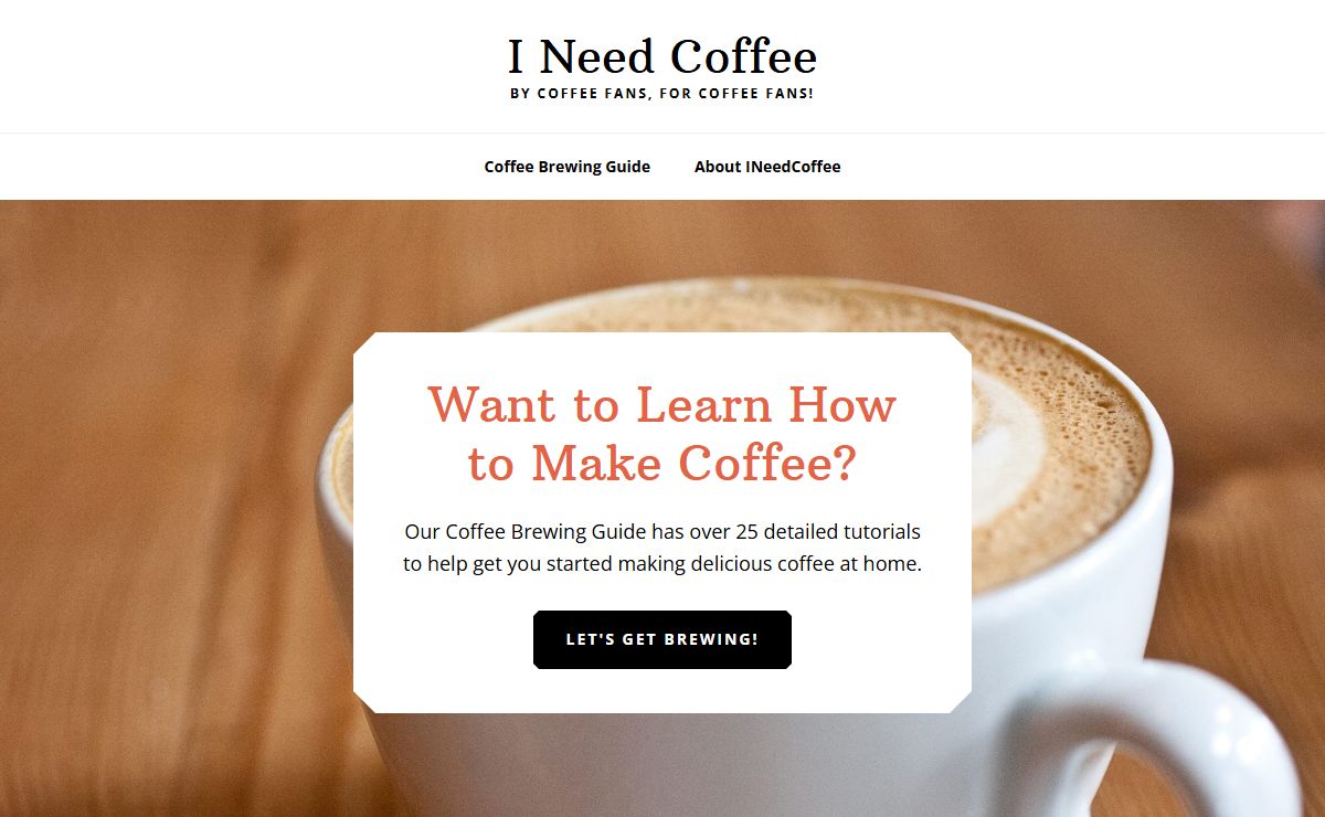 I Need Coffee - By Coffee Fans, For Coffee Fans!