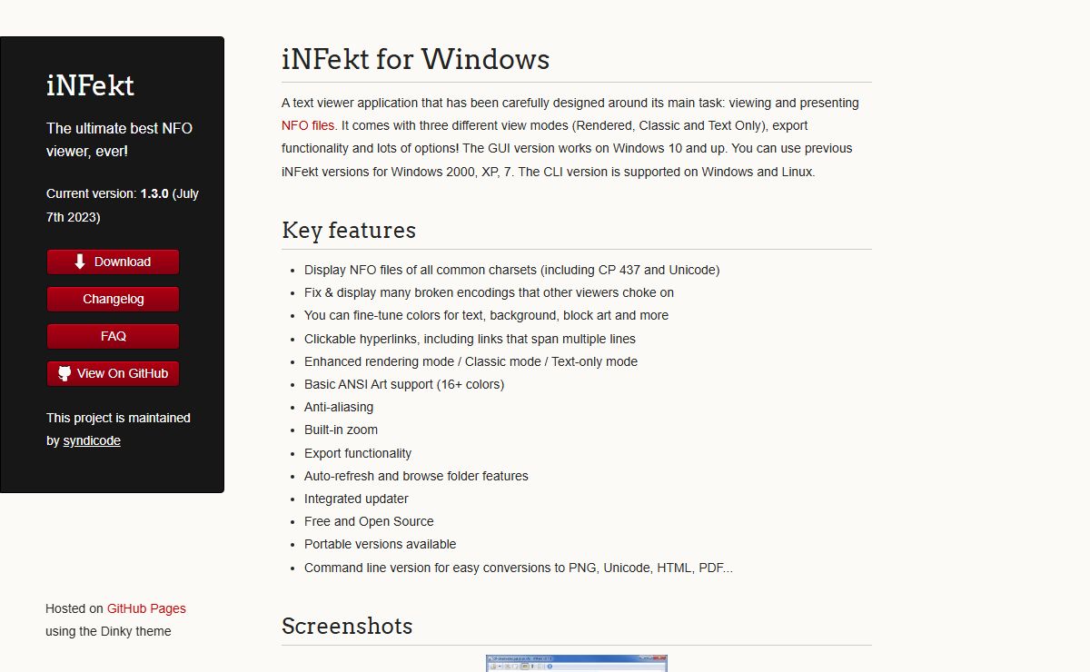 iNFekt NFO Viewer