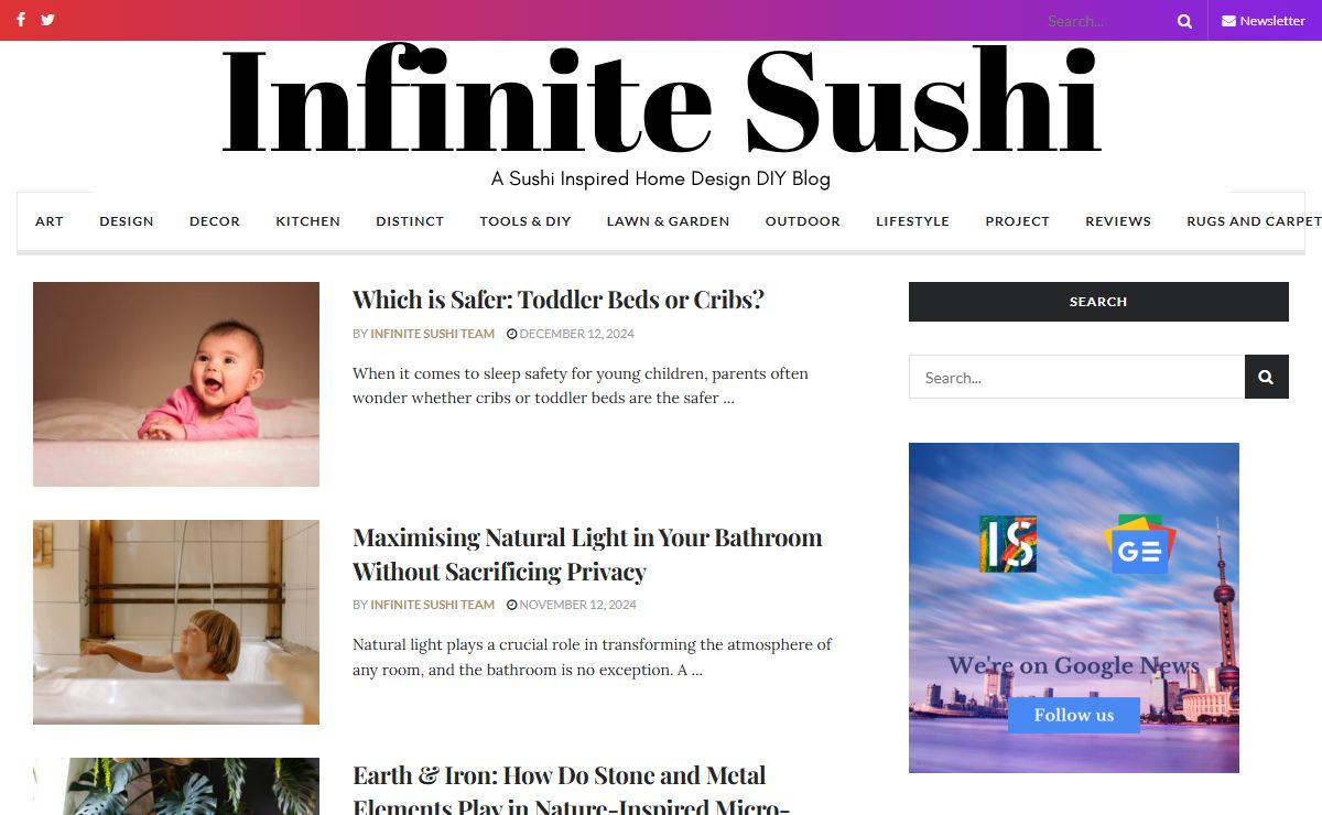 Infinite Sushi - A Sushi Inspired Home Design DIY Blog