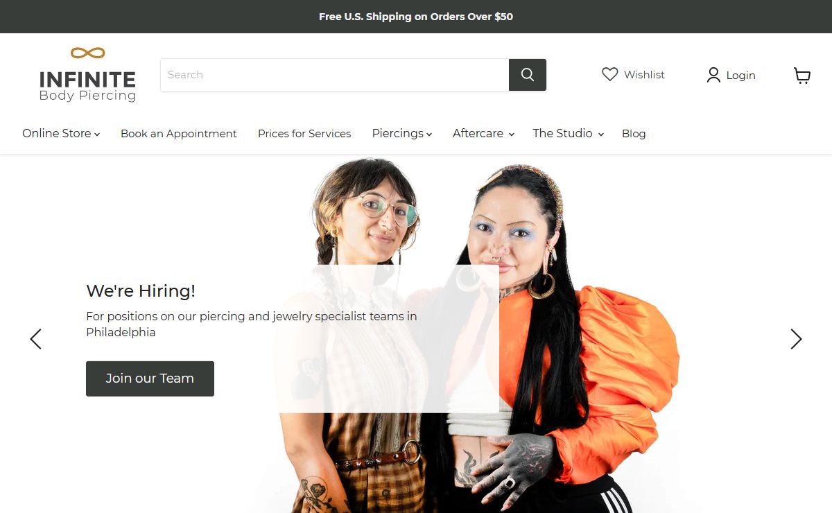 Professional Piercing & Body Jewelry - Infinite Body Piercing, Inc.