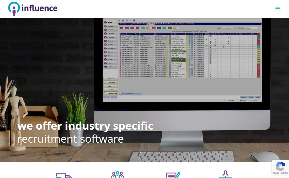 Influence Limited | Recruitment Software for Permanent Temp and Contract