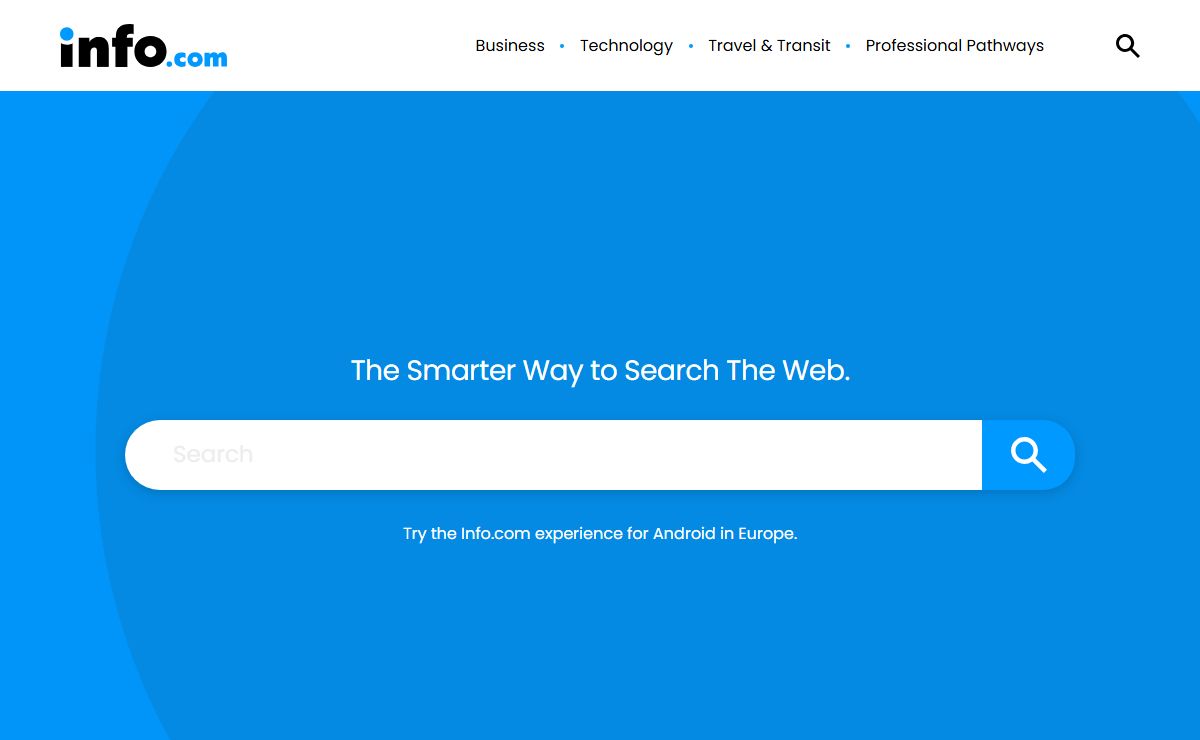 Info.com – The Smarter Way to Search The Web