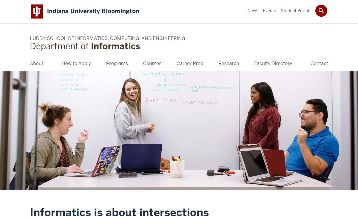 Department of Informatics: Indiana University Bloomington