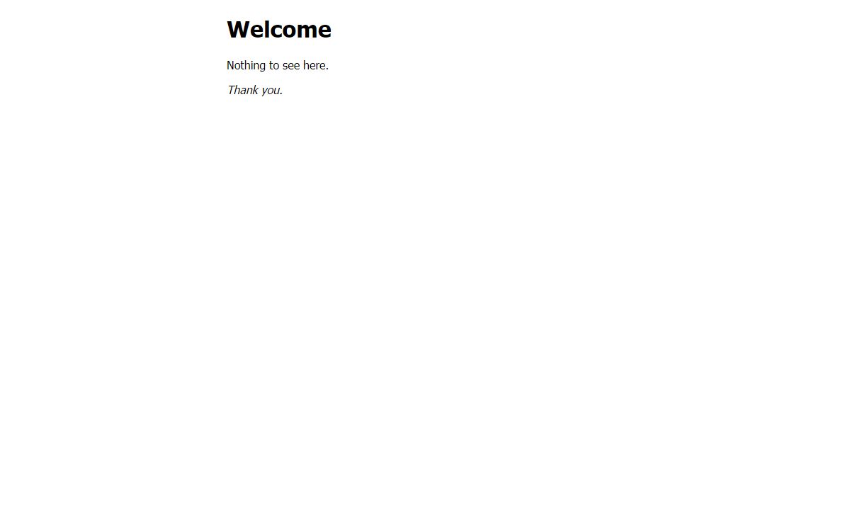 Welcome
