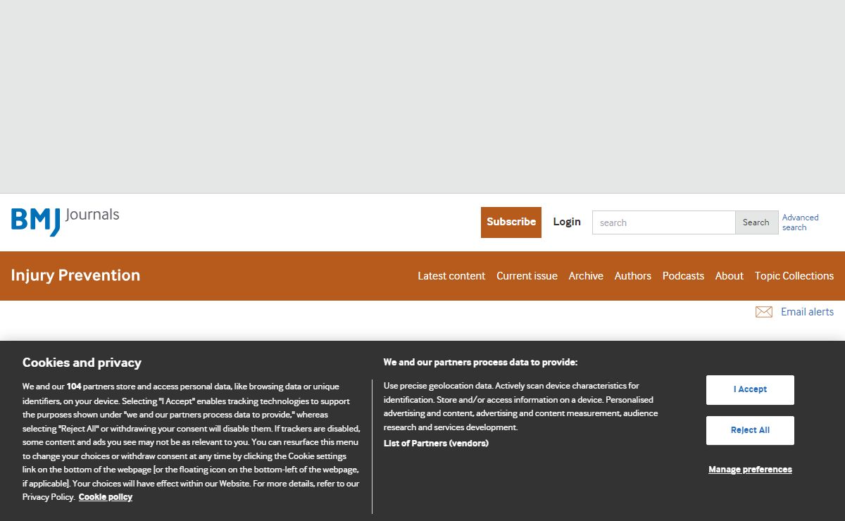 Homepage | Injury Prevention