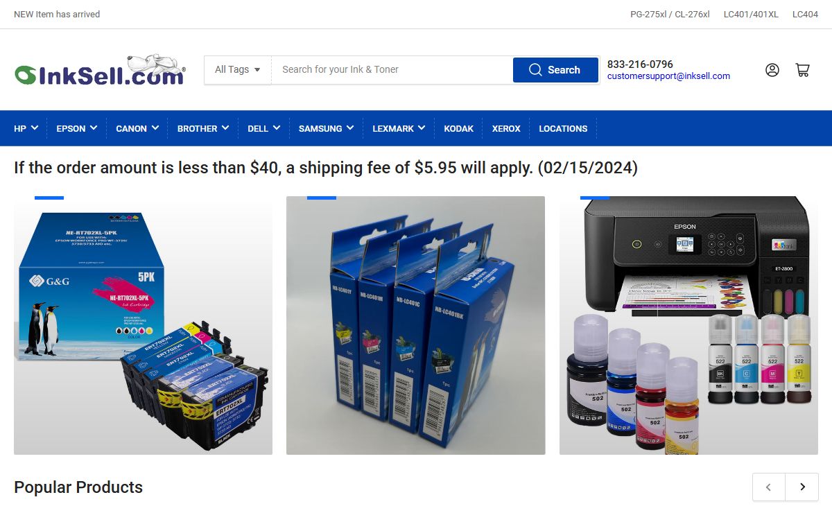 Inksell.com - Official Site - Ink & Toner Cartridges for printer – InkSell.com